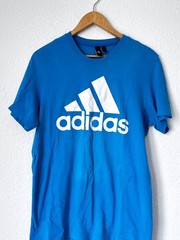 Adidas Men’s Essential Logo T-Shirt – Blue – Size M – Cotton – CZ7511
