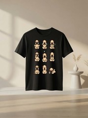 Cute Pug Yoga Meditation Poses Dog Lover Zen Dog Lover Graphic Tee Gift