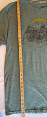 Smartwool Mens XL Green Merino Wool Blend T-Shirt Motorcycle Graphic Tee Retro