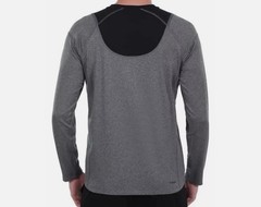 Spyder Shirt Active PROWEB Stretch Long Sleeve Fleece Tee Pullover Gray Mens XL