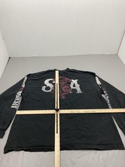 Shirt Mens XL Black Sons Of Anarchy SAMCRO Graphic Long Sleeve Tee Cotton Jersey