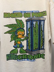 Vintage Hydroponic Hooked On Ponics Gronic Weed Shirt XL USA Stoner Tee