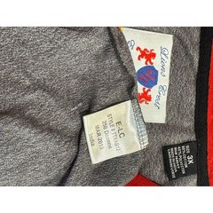 Lions Crest English Laundry V-Neck T-Shirt Mens 3XL Heather Gray Red Blue