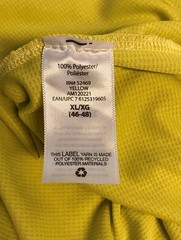 Athletic Works Neon Yellow Polyester Short Sleeve T Shirt XL 46-48 EC!