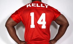 MEN’S SHORT SLEEVE ORANGE MESH FOOTBALL SHIRT SIZE S-M