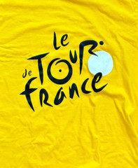 New Le Tour De France T-Shirt M Gold Biking Cycling Lance Armstrong Y2K Vintage