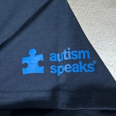 Autism Speaks Team Awesome Navy Blue Graphic T-Shirt Mens Size Large New