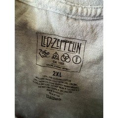 Liquid Blue Led Zeppelin IV Man With Sticks Tie Dye T-Shirt Mens 2XL Gray Rock