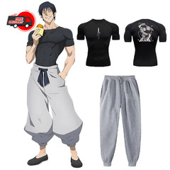 Anime Jujutsu Kaisen Toji Compression Shirt Set Casual Performance Set Men’S Ath