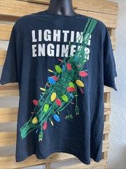 Christmas Xmas Lighting Engineer Novelty Holiday Shirt Men’s Size 2XL KG