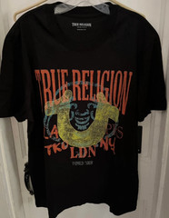 NWT 🔥 $62 Value TRUE RELIGION BUDDHA FACE HORSESHOE Designer T-shirt size:M
