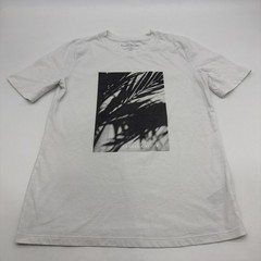 Banana Republic Slim T-shirt Men XS White Graphic Print Logo .#46850