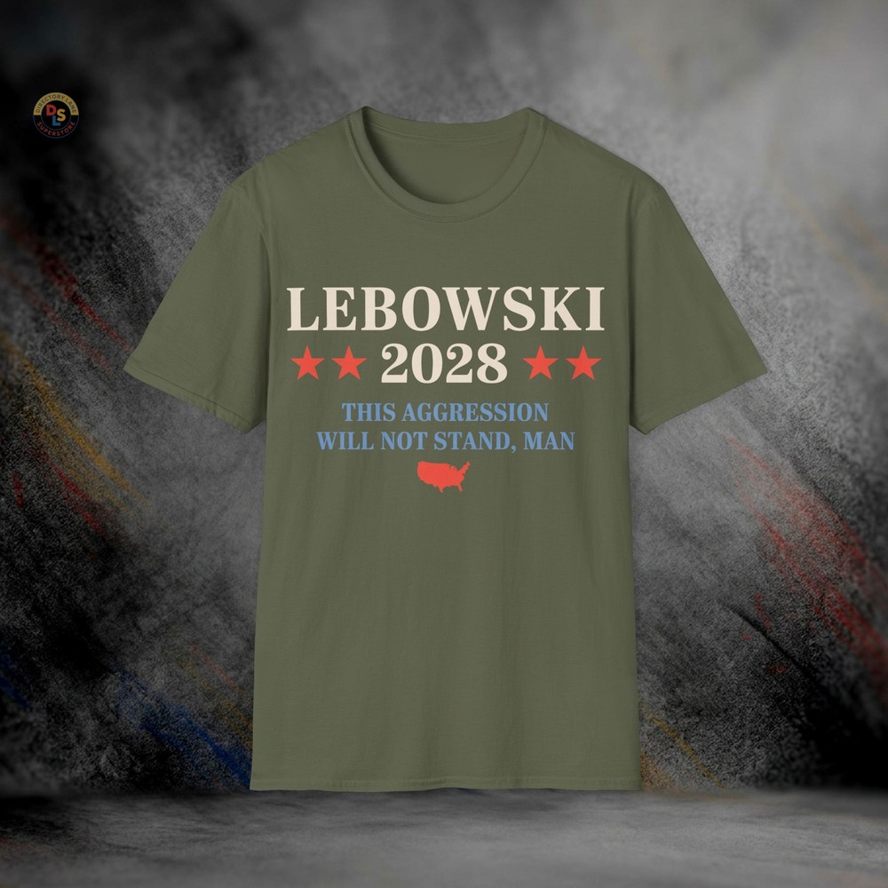 Lebowski 2028 This Agression Will Not Stand T-Shirt | Softstyle Tee