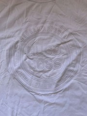 Hugo Boss Logo Emboss T shirt m Men’s new Crew Neck Short Slee White