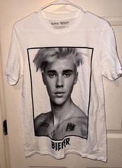 Justin Bieber 2022 Tour T Shirt Adult Small Irregular-Missing Back Graphic NEW