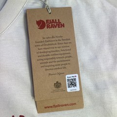 Fjallraven Kanken T-shirt Boston Chalk White Organic Cotton Unisex Size XXL NWT