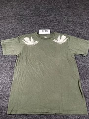 Krew T Shirt Mens Medium Green Peace Dove Graphic Short Sleeve Crew Neck Casual