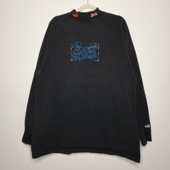 Vintage Puma Sans Amour Mock Neck Black Large Art Sports 90s School University