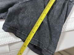 Oversized “Anxiety” Acid Wash Graphic Tee Charcoal Grey Y2K Grunge Streetwear