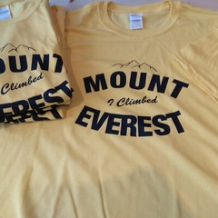 Mount Everest T-Shirt – Hiking, Climbing, Mountain, Various Colours