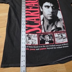 Scarface Tony Montana Movie Graphic T-Shirt Ripple Junction Black Size L NWOT