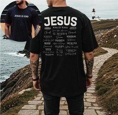 Jesus Is King Names of God Hebrew Shirt Christian Comfort Colors Yahweh Shirt