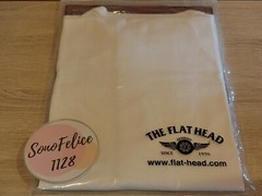 The Flat Head FN-THC-001 3 needles one off T-shirt THC PLAIN FLATHEAD WHITE NEW