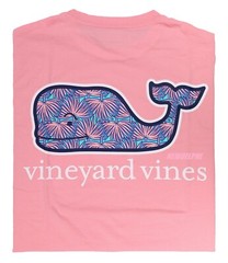 NWT Vineyard Vines Men SS Whale Pocket Crew T-Shirt Tee “FAN PALM WHALE FILL”