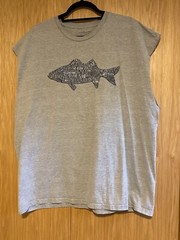 GH BASS Fish Sleeveless T Shirt or Tank Top Size 2XL ~ Cotton Blend ~ GUC~ Read