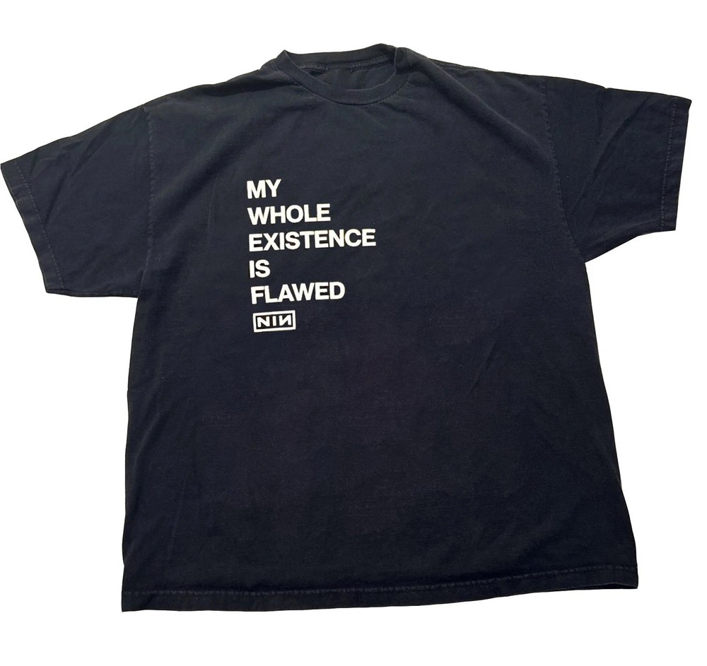 NIN Nine Inch Nails Peel It Back Tour 2025 My Whole Existence Is Flawed Shirt