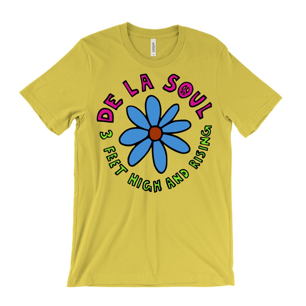 De La Soul T Shirt – 3 Feet High and Rising – Flower vntg 80s 90s boom bap dove