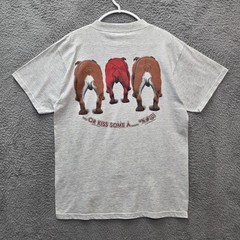 Vintage Size L 1990s Bulldog Be The Lead Dog T Shirt Lead Dog Concepts Tultex
