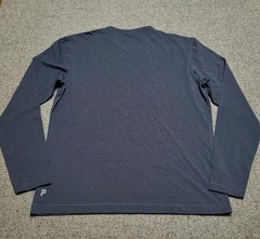 Public Rec Shirt Mens Large Heather Navy Go To Long Sleeve Performance Crewneck