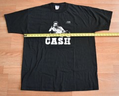 Vintage 2000s Johnny Cash Middle Finger Shirt Tee XL Tour Willie Nelson Punk