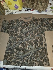 Vintage Mossy Oak Camo Single Stitch Pocket Tee T Shirt Men’s Made In The USA