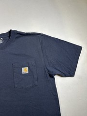 Carhartt Pocket T Shirt Mens Medium Blue Workwear Loose Fit Spring 2025