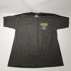 US Navy Shirt Mens Large Battle Space Fighting Eagle Tee Short Sleeve Black