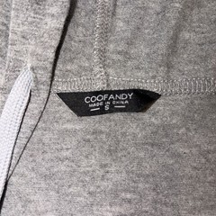 Gently Used Men’s Coofandy Gray Hooded Draped Neck Long Sleeve T Shirt Size Smal