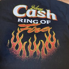 Johnny Cash The Man in Black Country T-Shirt Size XL 54 Eagle Ring Of Fire