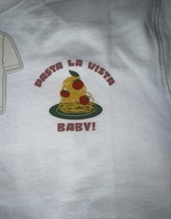 graphic t-shirt, mens, pasta la vista print