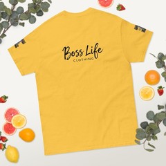Boss Life african money back signature embroisery sleeve Unisex classic tee