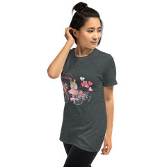 14 February Heart Day Holiday Happy Valentine’s Day T-Shirt, Bicycle Love Gift