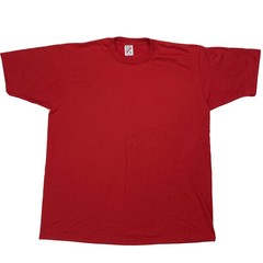Jerzees Red Crewneck T Shirt Sz XL 50/50 Heavyweight Single Stitch Cuffs