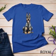 Watercolor Portrait Doberman Pinscher For Dog Owners Unisex T-shirt