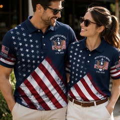 250th Anniversary Patriotic Polo Mens United States Of America 1776-2026 (S-5XL)