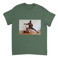 Heavyweight Unisex Crewneck T-shirt Gay related Pattern