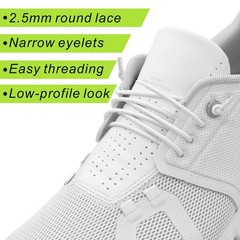 2 Pairs 1/10″ (2.5mm) Elastic Thin Shoe Laces, Stretch Round Shoelaces Shoe S…