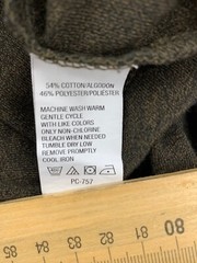 Van Heusen Layered Look Long Sleeve T-shirt XL Brown Varsity Stripe Fundamental