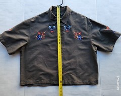 Urban Outfitters Men’s Apparel Dark Olive Woven Top Polo Shirt – Size: Medium