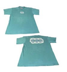 Vintage Mossimo T Shirt Men’s Large Green Single Stitch Made in USA Front & Back